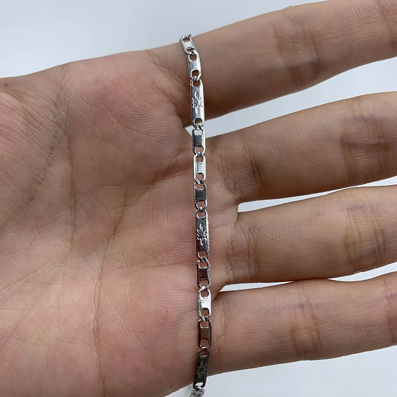 Звеньевая цепь из нержавеющей стали Подарочные ожерелья украшения никогда не