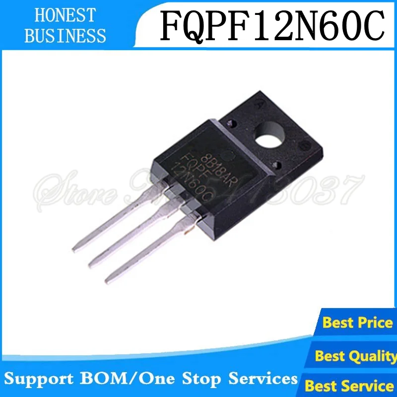 5 шт. транзистор FQPF12N60C 12 n60c N60 TO220 FQPF12N60 TO 220 новый MOS FET|Аксессуары для наушников| |