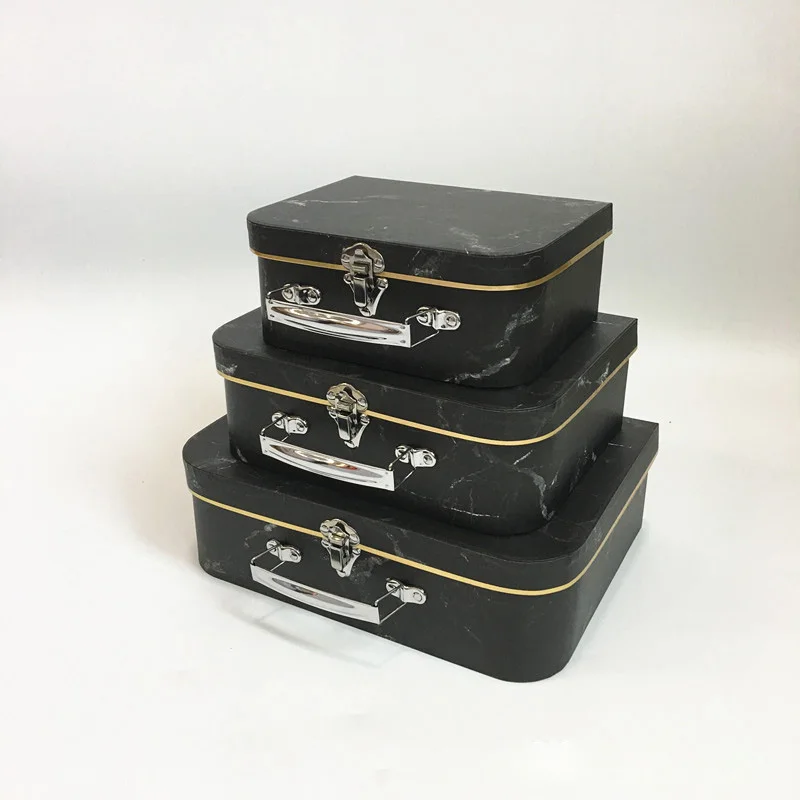 

New Simple marble tote box gift box flower gift box rose box valentine flower shop gift party box wedding christmas decoration