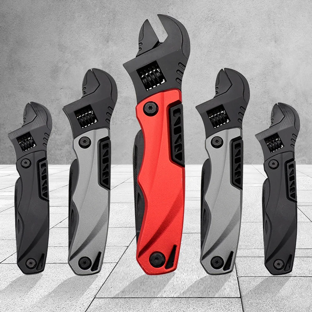 

Multitool Adjustable Wrench Screwdriver Multifunctional Tools Outdoor Camping Folding Knife Bicycle Repair Tool Beer Opener