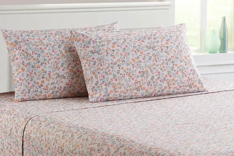 

Happy Living Fashion Flower King Size Comforter Set America Style Farmhouse Style Comfortable Soft Home King Size Bedding Set