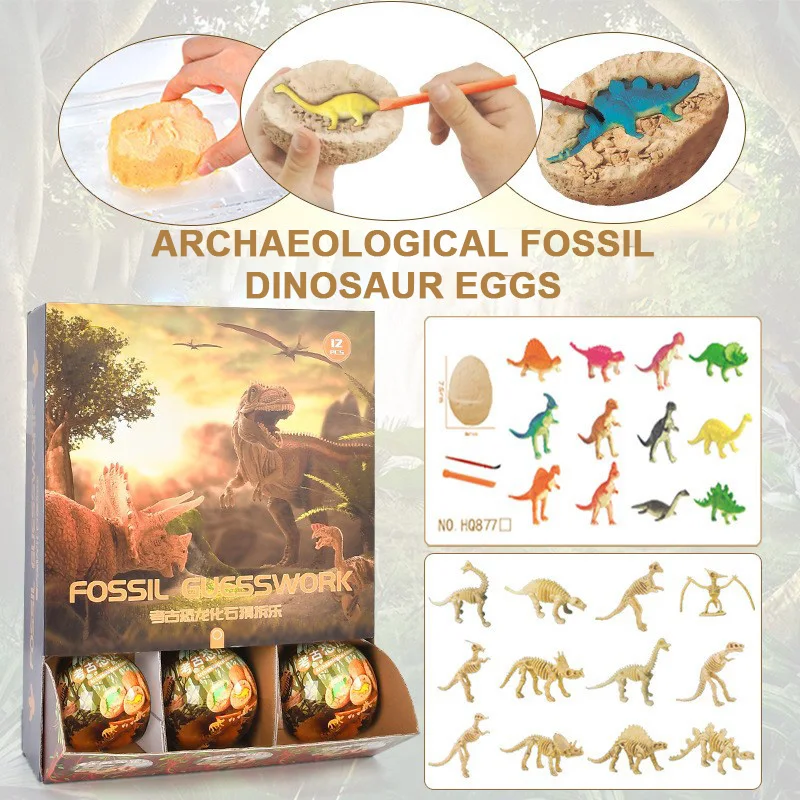 WEMMICKS Новинка копающие кости игрушки для раскопания яйцо динозавра