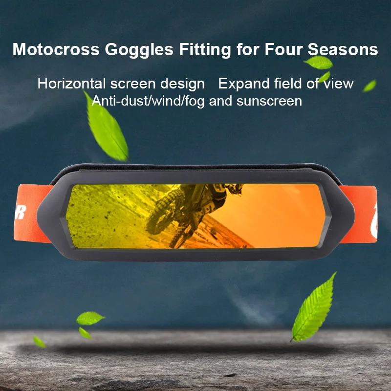 Велосипедные очки Cyclegear CG17 с горизонтальной оправой для мотокросса MX