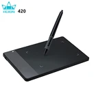 Цифровые планшеты HUION 420, 4 дюйма, профессиональный планшет для подписи, графический планшет для рисования, лучший выбор для игровых приставок