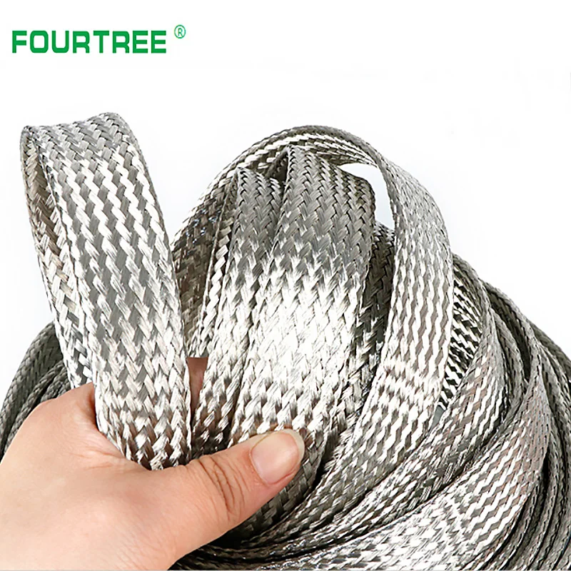 10 метров чистая медная Луженая неизолированная заземляющая оплетка свинцовая