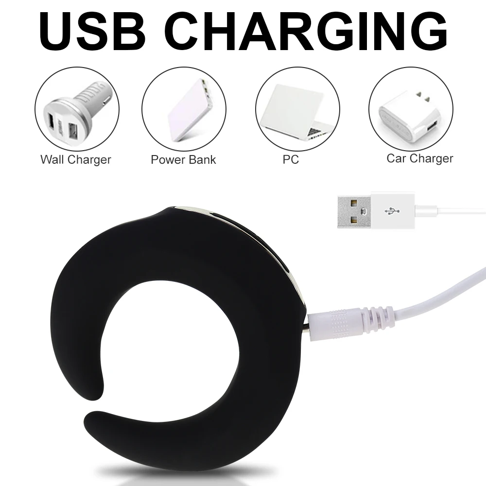 Беспроводной U образный Вибратор вибрирующее кольцо на пенис с дистанционным