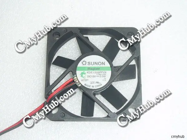 

For SUNON KDE1205PFVX 11.MS.A.GN DC12V 2.0W 5010 5CM 50mm 50x50x10mm 2pin Cooling Fan