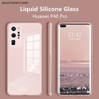 original liquid tempered glass case for huawei mate 30 20 pro p40 pro plus p30 pro honor x10 cell phone lens protection cover