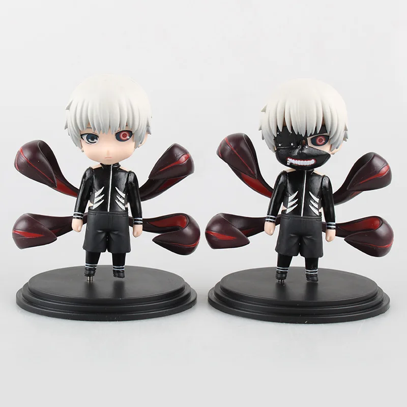 

2pcs/set Anime Tokyo Ghoul Kaneki Ken PVC Figure Model Toy No Box New Gift