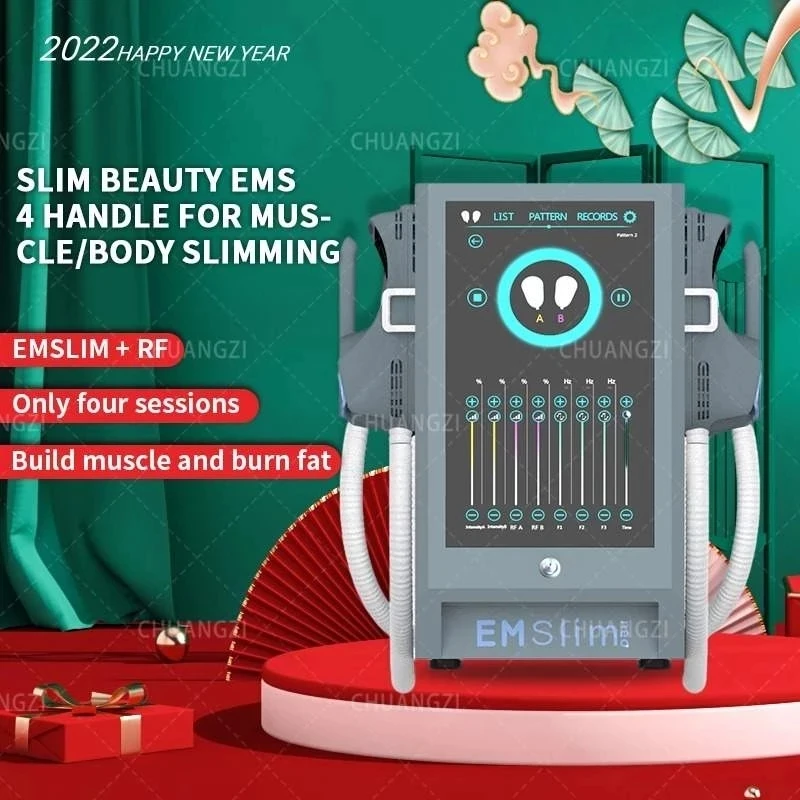 

2022 New 4 Handles EMSlim Electrical Muscle Stimulation Enhancement Massager Butt Lift Machine Emslim Machine For Salon WITH NEO