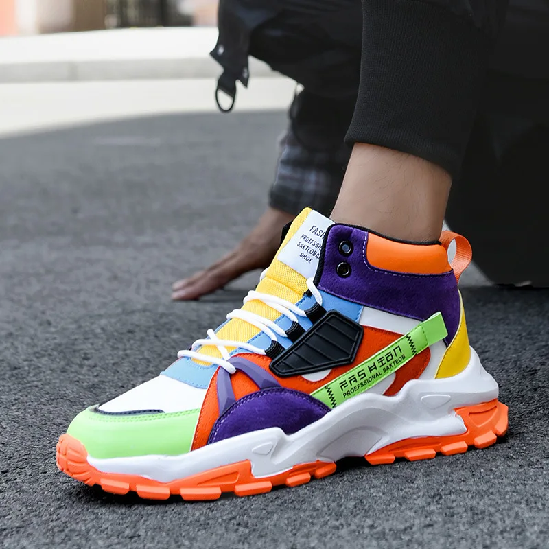 GASA Men's Walking Shoes Fashion Running Sports Non-slip Sports Shoes Indoor and Outdoor Training Sports Shoes