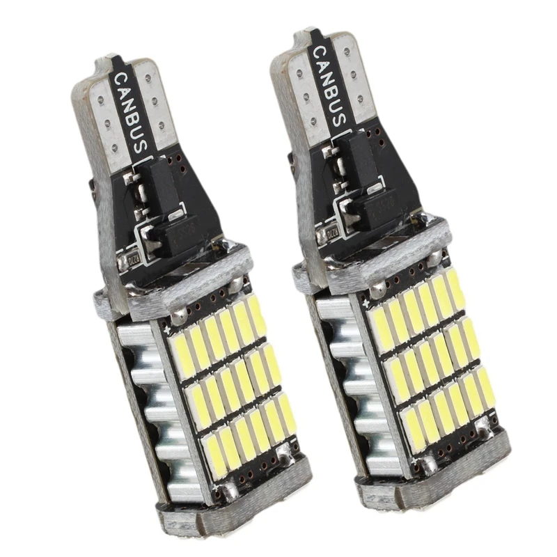 2 шт. Автомобильные светодиодные лампы T15 W16W 45 SMD 4014 6000 К | Спорт и развлечения