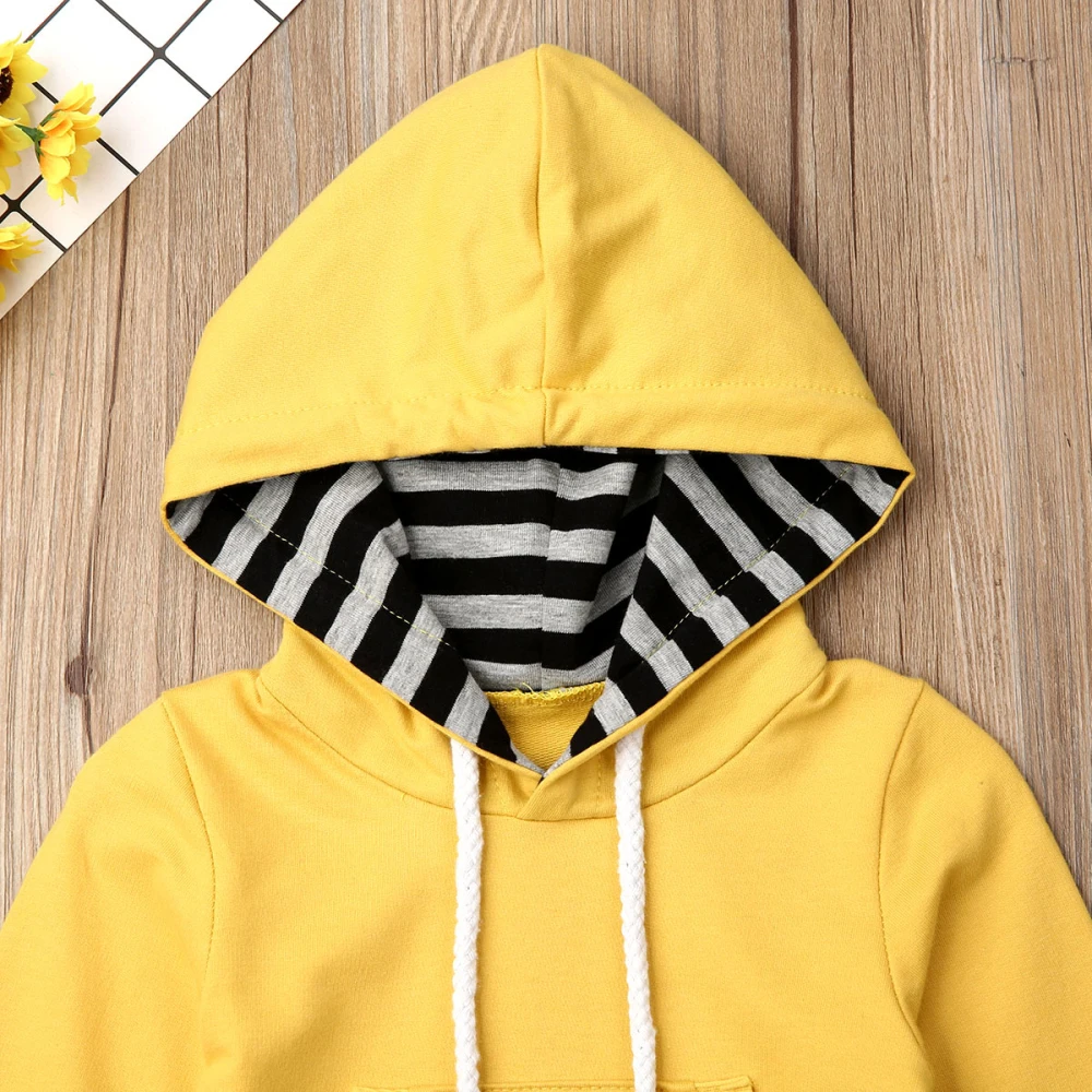 Осенняя одежда для маленьких мальчиков 2019 года топы с капюшоном боди длинным