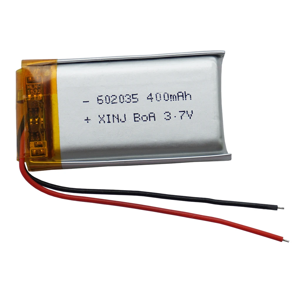 Перезаряжаемая литий-полимерная аккумуляторная батарея XINJ 3 7 в 400 мА/ч 602035 для