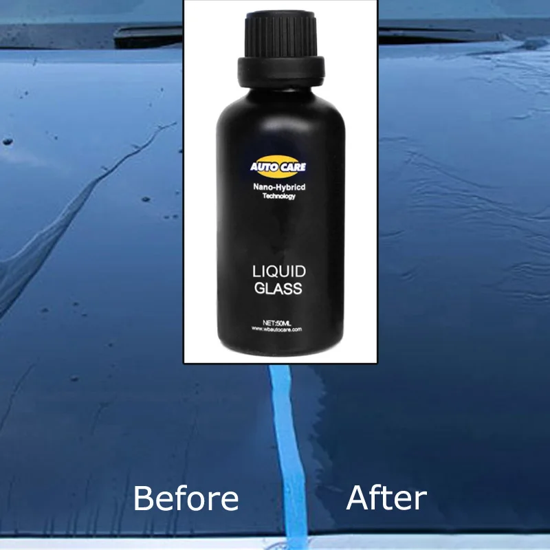 

9H Glass Coating Liquid Car Set Nano Hydrophobic Glass Crystal Non Toxic 50ml