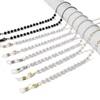 Женское винтажное ожерелье с Хрустальная жемчужная подвеска, веревка-держатель для очков в Корейском стиле, цепочка-маска, ремешок на шею, 2021