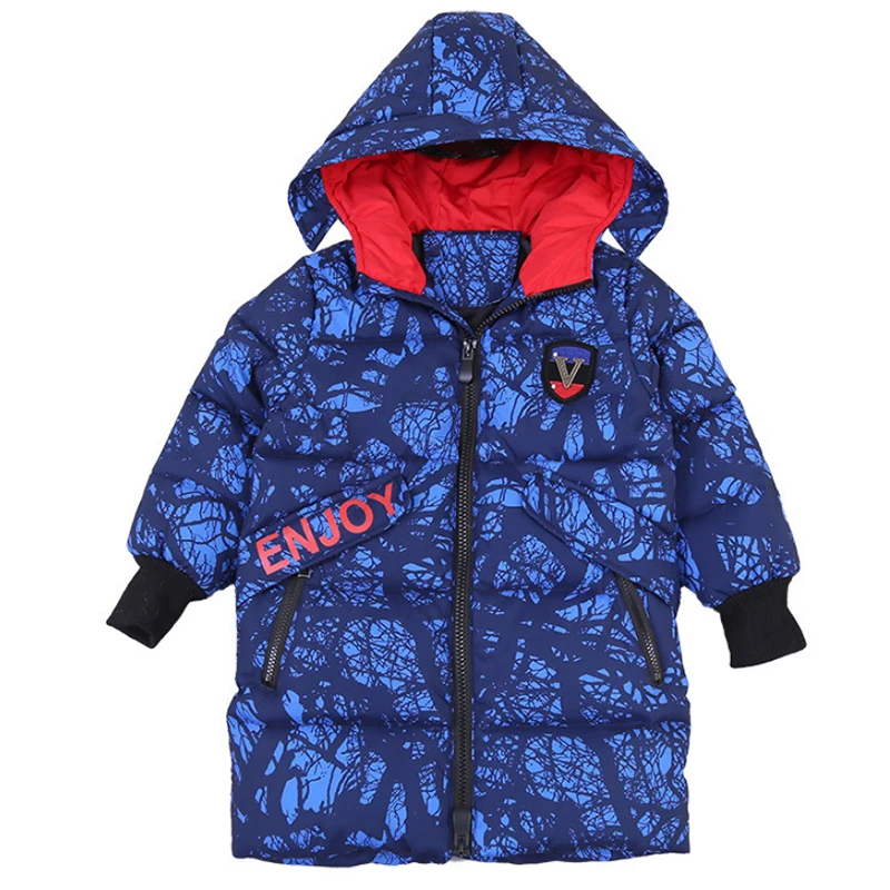 Одежда из хлопка для мальчиков зима 2019 г. новая детская модная длинная хлопковая