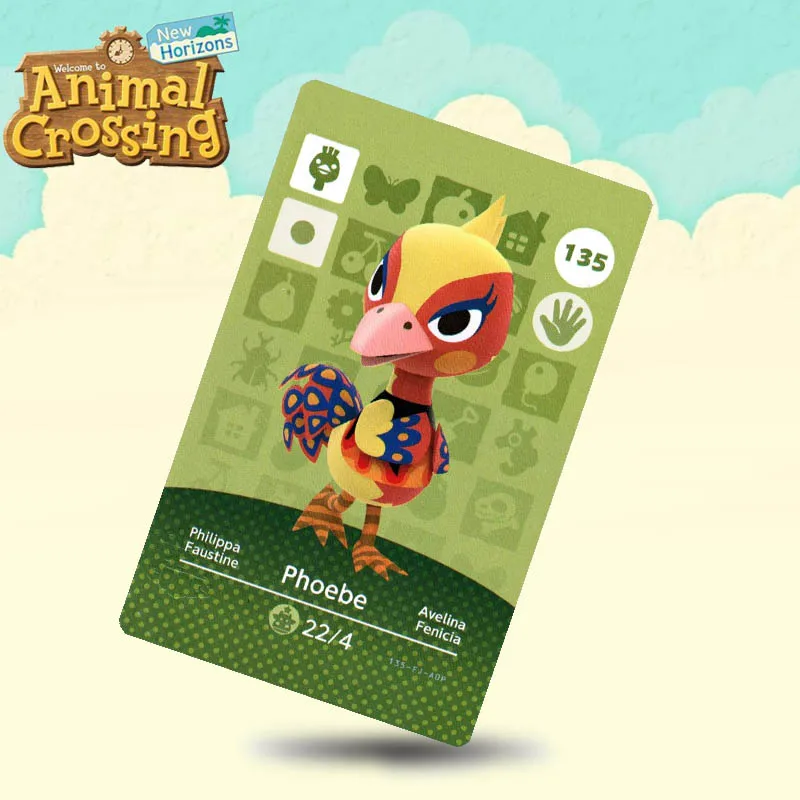 135 карта пересечения животных Phoebe для игр Switch NS 3DS | Безопасность и защита
