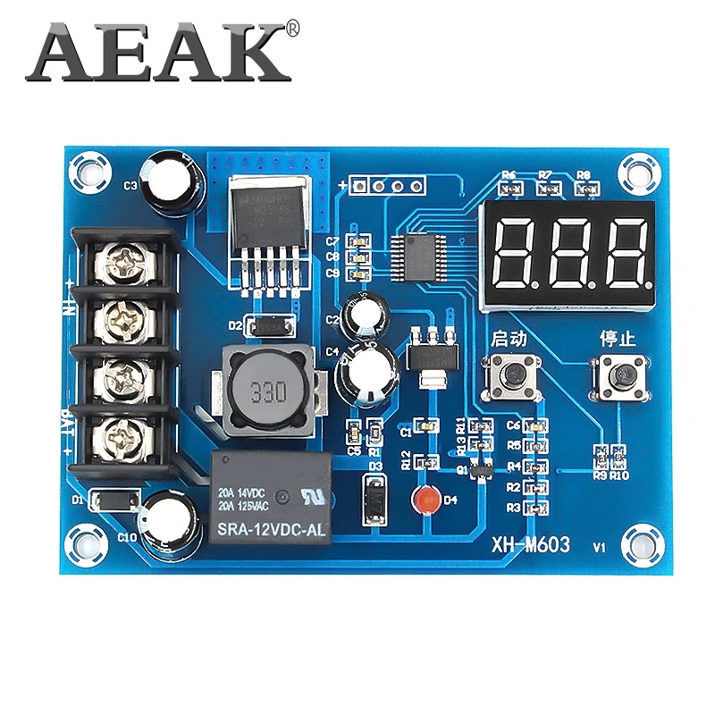 AEAK зарядки Управление модуль XH M603 цифровой светодиодный Дисплей хранения