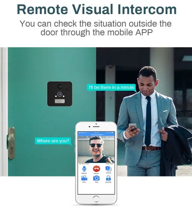 Saful 5 ''дверная камера WIFI зритель в дверном глазок с детектором движения ночное видение цинковые колокольчики из сплава