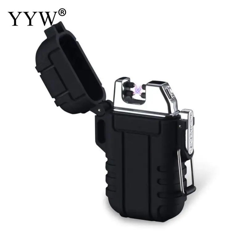 

Explorer Lighter Encendedor Outdoor Use Waterproof Windproof Double Arc Pulse Cigarette Smoking Lighter USB Charging Lighters