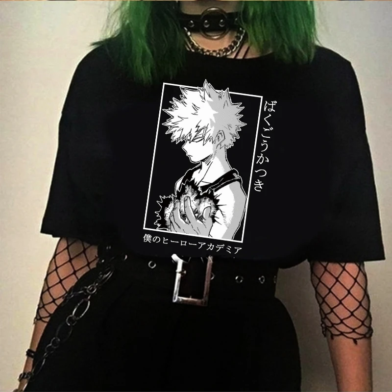 2020 аниме рубашка моя геройская Академия косплей футболки Bakugou Katsuki футболка |