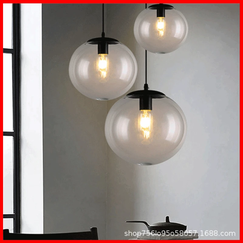 

nordic deco maison lustre pendente iron Home Decoration E27 Light Fixture restaurant LED pendant lights hanging lamp