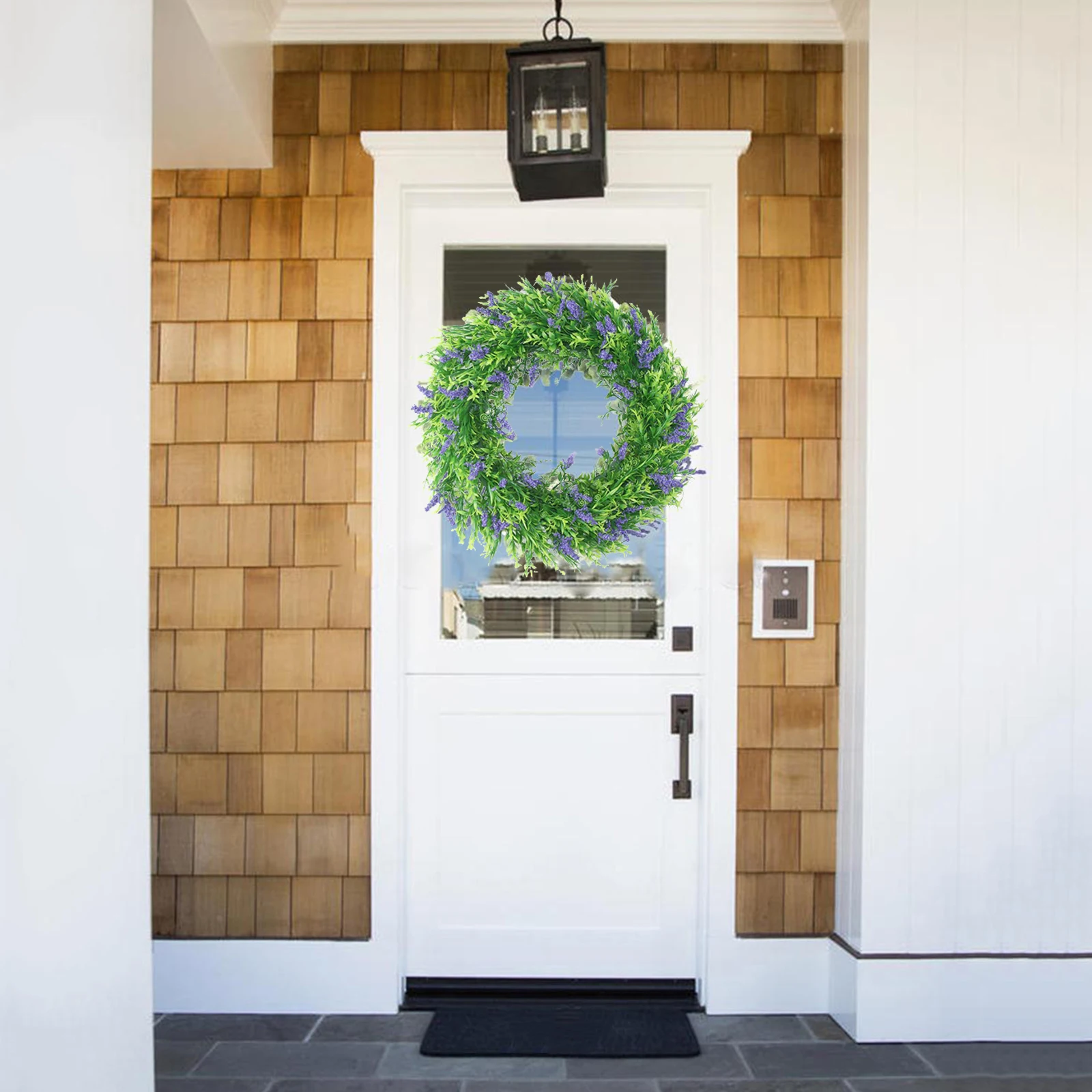 

Artificial Lavender Flower Wreath Front Door Wreath ing 16" Garland