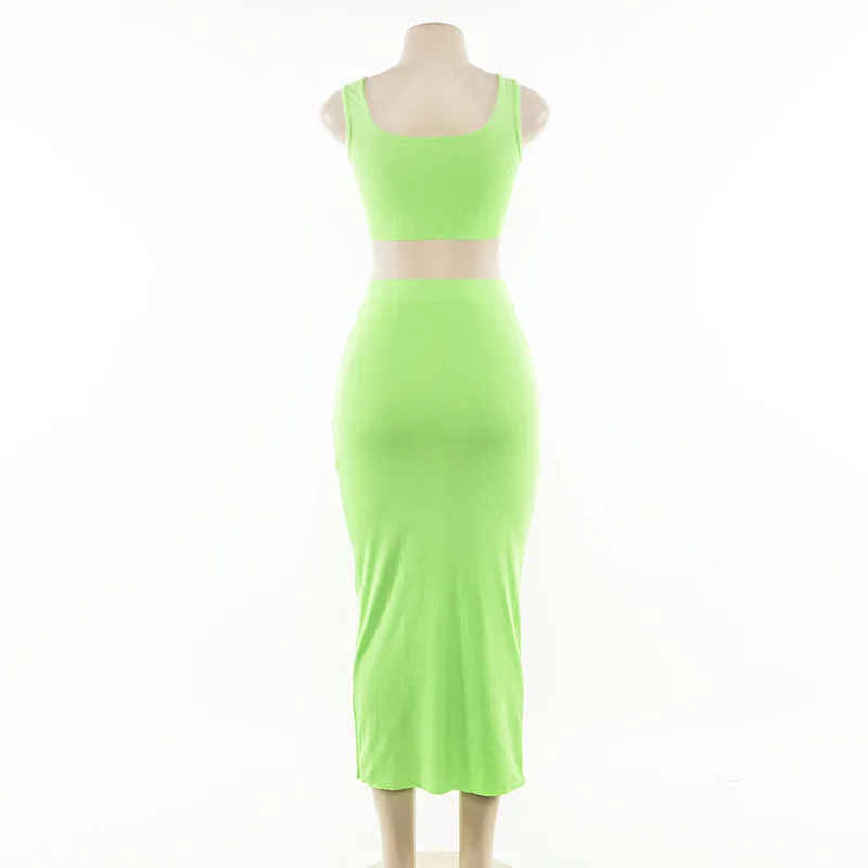 Вязаный сексуальный комплект из двух предметов 2 с юбкой осенне зимний