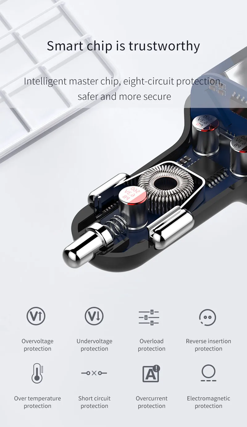 Быстрое Автомобильное зарядное устройство 3.1A для iPhone huawei xiaomi Bluetooth 5,0 Dual USB зарядное устройство для телефона VW Tiguan Caddy CC GTI Beetle MK7 MK5