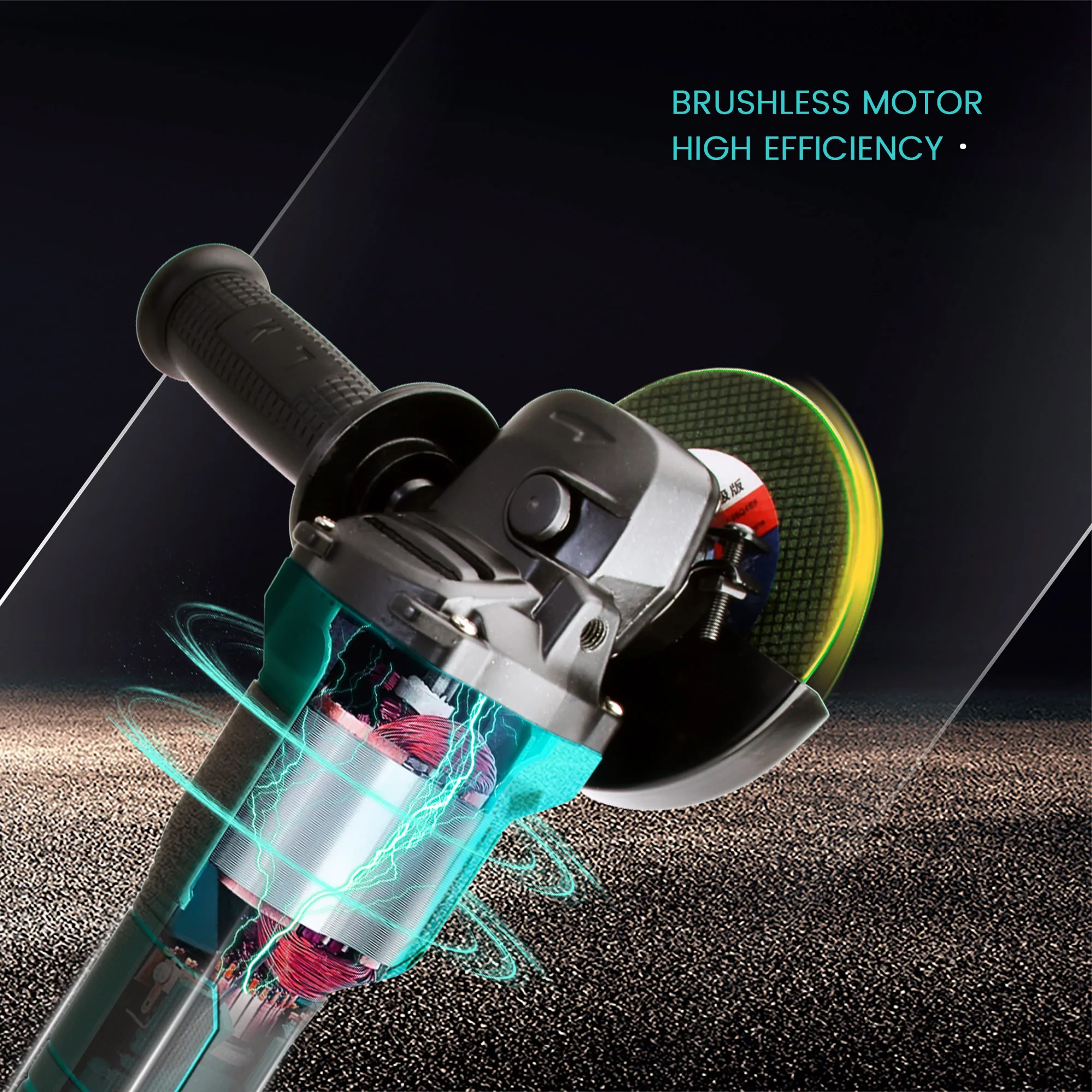 Бесщеточный электрический шлифовальный аппарат без аккумулятора для мощных инструментов Makita для резки и полировки.