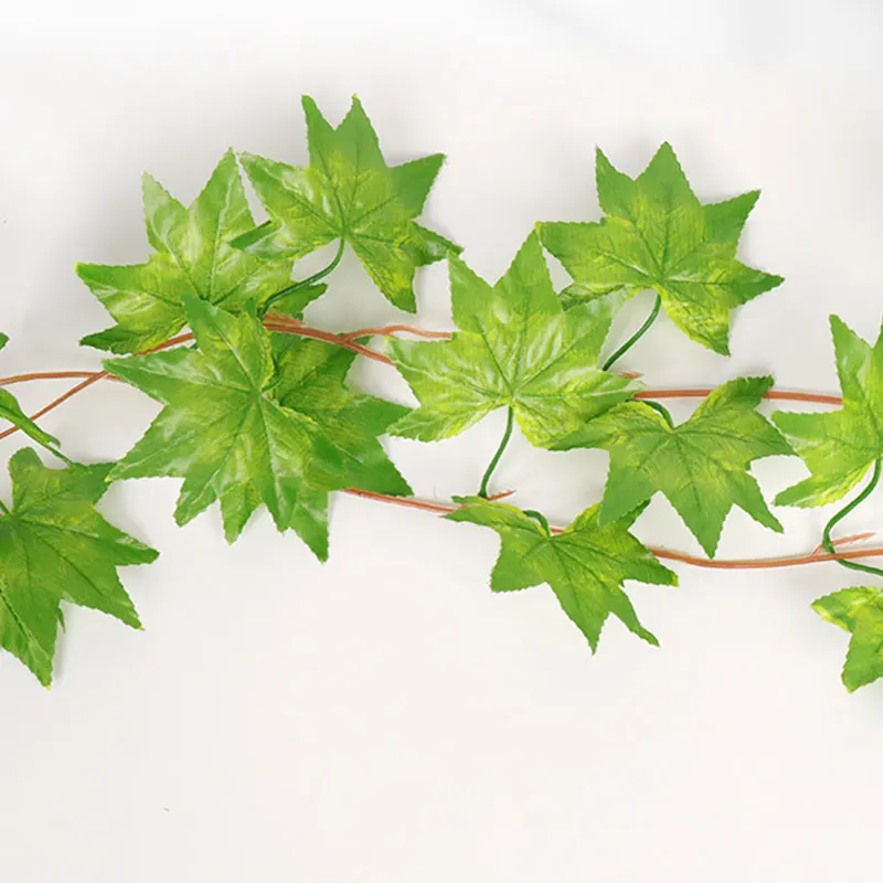 

5pcs Artificial Plant Vines Silk Ivy Leaves Garland Simulation Flower Rattan Garden Room Supplies Home Wedding Party Decoration
