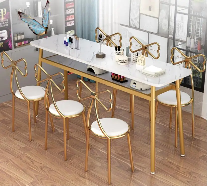 

Manicure table chair set single double economic manicure table