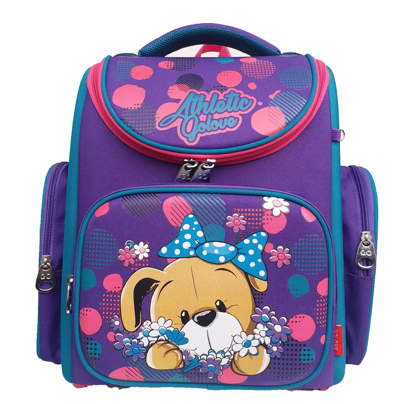 Ортопедические рюкзаки для девочек и мальчиков ранец с мультяшным автомобилем