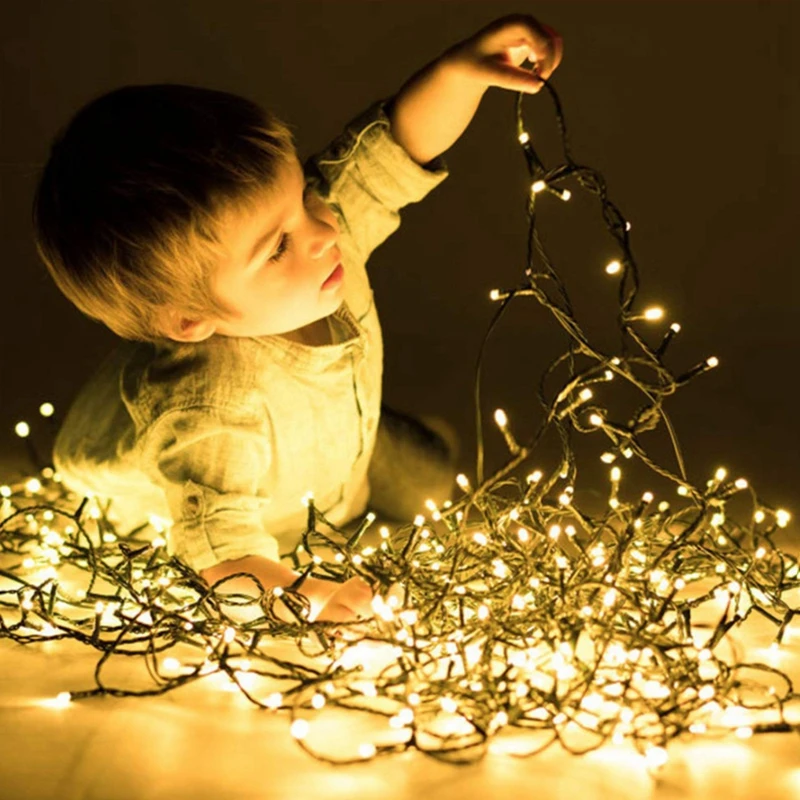 

Светодиодная Водонепроницаемая Гирлянда для рождественской елки, 24 В, 10 м, 20 м, 30 м, 50 м, 100 м