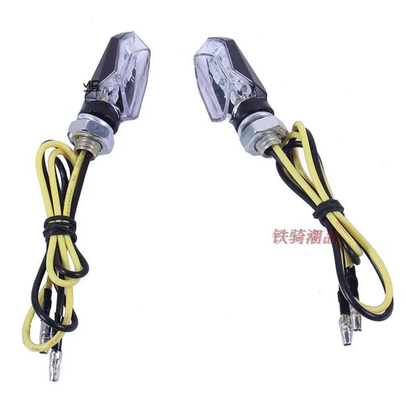 

1 Pair Mini Motorcycle Turn Signals Motorbike Strobe Lights Creative Design Modified Accessories Universal Simple Installation