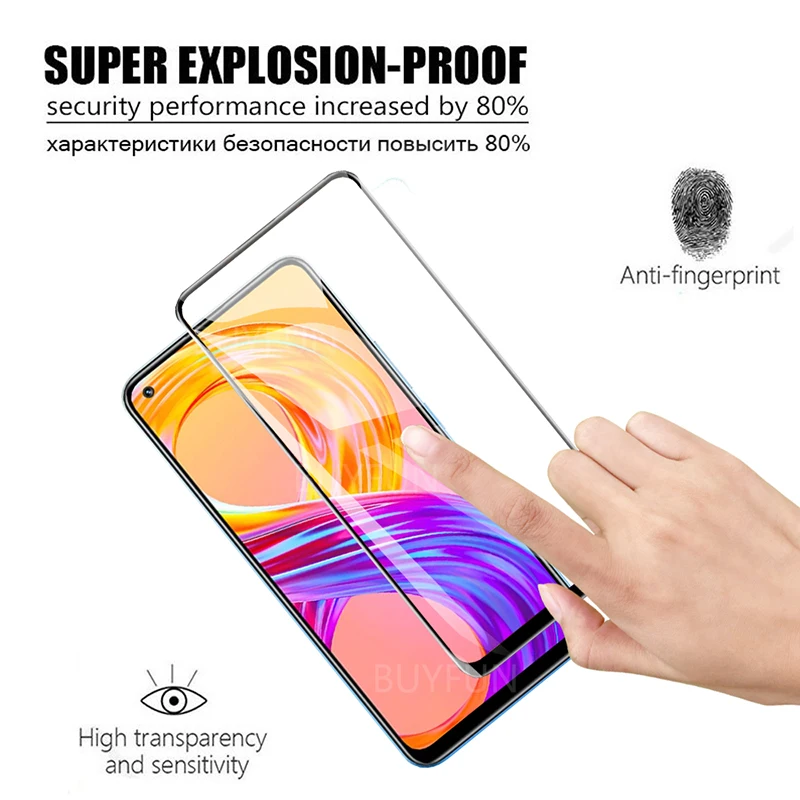 2 в 1 закаленное Стекло для Realme 8 Pro Экран протектор Oppo C11 C15 C20 C21 GT Neo защитный Камера