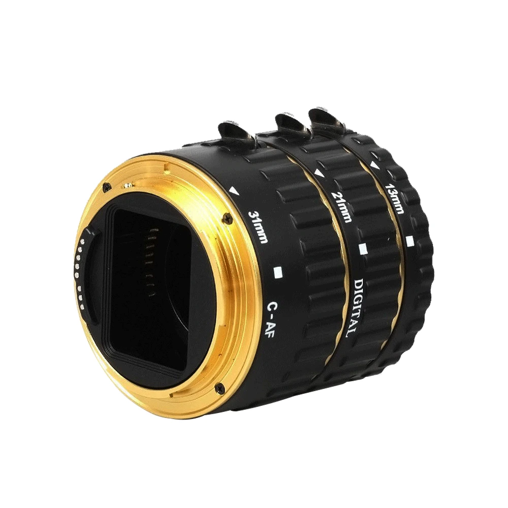 INSEESI Золотое металлическое Крепление с автофокусом AF макро Удлинительное Кольцо