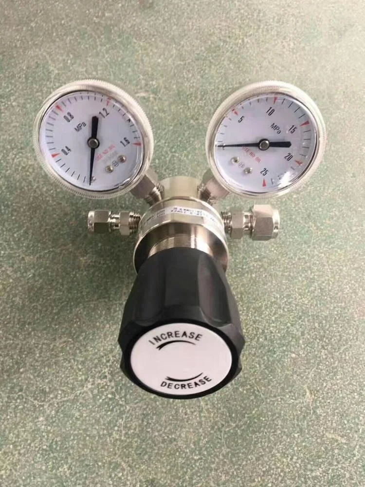 

Double gauges pressure regulator for He SO2 CO2 gas with 100m3/h flow range