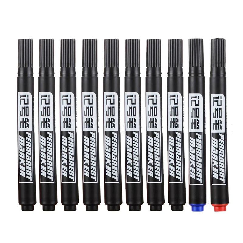 

Маркеры-краски черные 2 мм толщина 10 шт.