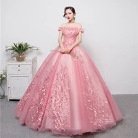 quinceanera dresses luxury lace vestidos off shoulder party dress prom dress real photo ball gown robe de bal vestidos de 15
