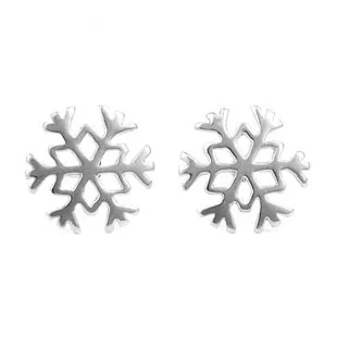 

925 sterling silver snow Stud Earrings for Women Elegant Wedding Jewelry pendientes mujer moda 2019 Brincos