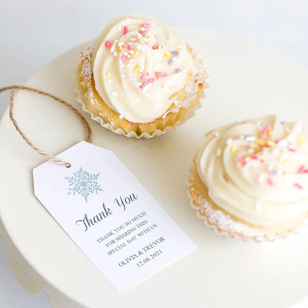 Бирки свадебные на заказ бирка зимняя для свадебных сувениров снежинки