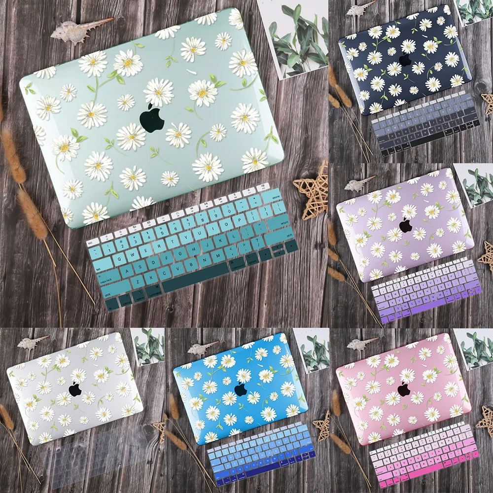 Wenig Daisy Laptop Fall für MacBook Air Pro Retina 11 12 13 15 16 zoll 2020 Touch ID M1 A2337 a2338 A2289 Kunststoff Hard Cover