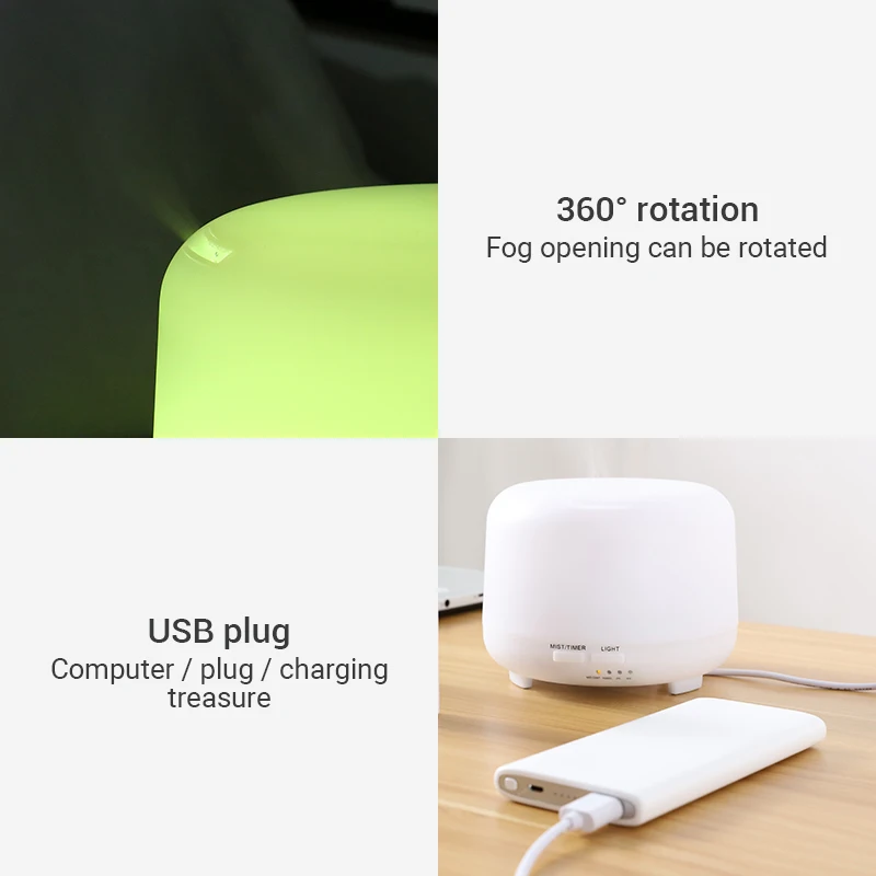 Ультразвуковой увлажнитель воздуха с дистанционным управлением 300 мл