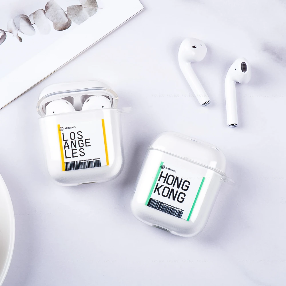 Стильный силиконовый защитный чехол для наушников Apple Airpods 1st 2 ударопрочный из