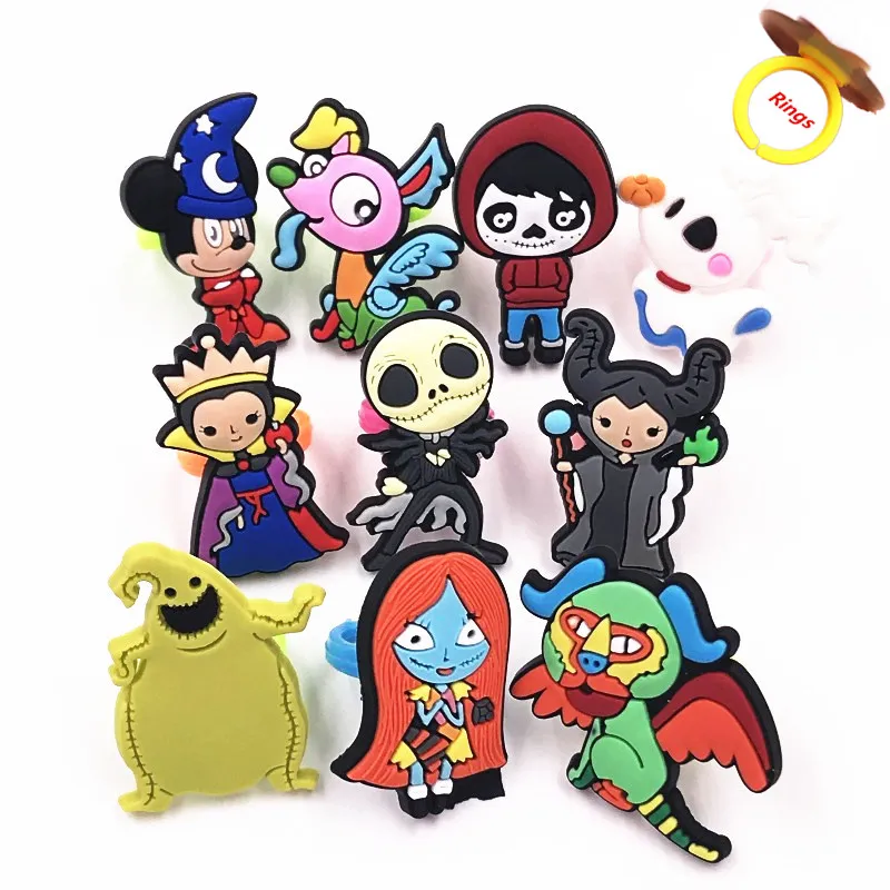 1 шт Хэллоуин мультфильм ПВХ мягкие кольца на палец для вечерние Подарки Забавные