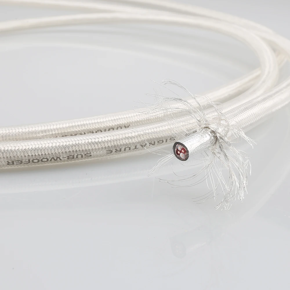 Audiocrast A26 OFC посеребренный Hi End RCA аудио соединительный кабель продается за 1 м для DIY