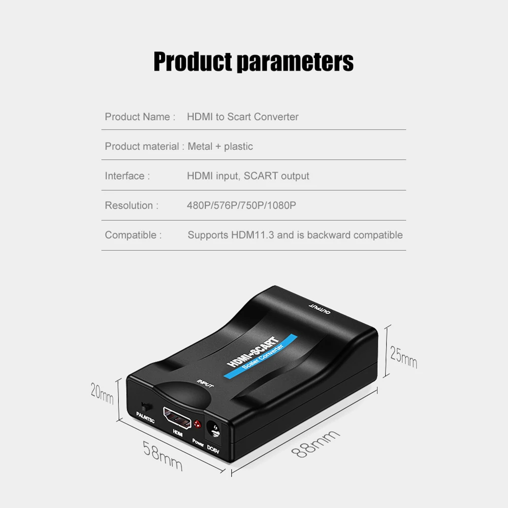 1080p HDMI совместимый преобразователь SCART HD приемник ТВ DVD аудио высококлассный