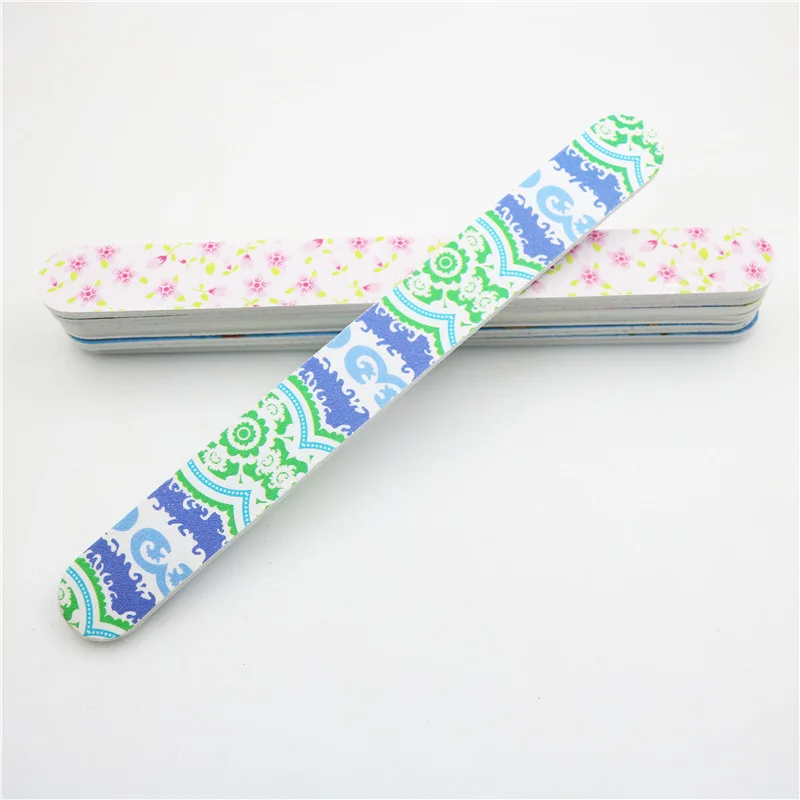 10 шт./набор двусторонние пилки для ногтей с рисунком|Пилки и буферы| |